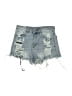 Almost Famous Blue Denim Shorts Size 9 - photo 1
