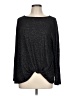 Gibson Metallic Black Pullover Sweater Size L - photo 1