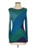 Nic + Zoe 100% Rayon Color Block Blue Pullover Sweater Size S - photo 1