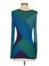 Nic + Zoe 100% Rayon Color Block Blue Pullover Sweater Size S - photo 2