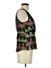 HD in Paris Blue Black Sleeveless Blouse Size 0 - photo 4