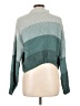 My Michelle 100% Polyester Color Block Teal Turtleneck Sweater Size L - photo 2