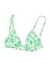 Hurley Print Green Swimsuit Top Size 20 - photo 1