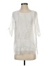 Le Marais Solid White 3/4 Sleeve Blouse Size S - photo 1