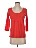 J.Crew 100% Cotton Red 3/4 Sleeve Top Size S - photo 1