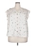 Unbranded Stars White Sleeveless Blouse Size 2X - photo 1