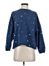 Mighty Fine Hearts Blue Pullover Sweater Size S - photo 1