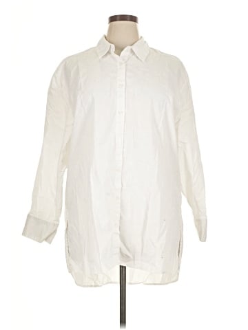 Jones & Co 3/4 Sleeve Button-Down Shirt (view 1)