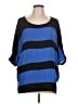 Rock & Republic 100% Polyester Blue 3/4 Sleeve Blouse Size L - photo 1