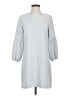 Ann Taylor 100% Polyester Solid Gray Casual Dress Size 2 - photo 1