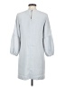 Ann Taylor 100% Polyester Solid Gray Casual Dress Size 2 - photo 2