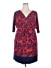 Sangria Print Red Casual Dress Size 18W - photo 1