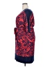 Sangria Print Red Casual Dress Size 18W - photo 5