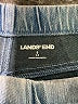 Lands' End Chevron-herringbone Blue Jeans Size S - photo 7