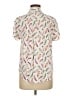 Torrid Print Ivory Short Sleeve Button-Down Shirt Size Med Plus (00) - photo 2