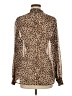 Torrid 100% Polyester Animal Print Brown Long Sleeve Blouse Size Med Plus (00) - photo 2