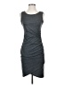 Leith Solid Gray Casual Dress Size S - photo 1