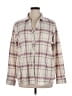 Weatherproof Plaid Pink 3/4 Sleeve Button-Down Shirt Size XL - photo 1