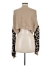 Shein 100% Polyester Animal Print Tan Pullover Sweater Size 6 - photo 2