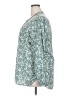 Timeson Floral Green Long Sleeve Blouse Size XXL - photo 5