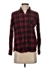 Forever 21 Plaid Red Long Sleeve Button-Down Shirt Size S - photo 1