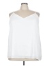 Soft Surroundings 100% Polyester White Tank Top Size 3X - photo 1