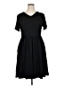 Assorted Brands Solid Black Casual Dress Size XL - photo 1