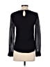 L.K. Bennett 100% Polyester Black Long Sleeve Blouse Size M (estimated, tall) - photo 2