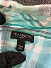Talbots 100% Cotton Plaid Teal Long Sleeve Button-Down Shirt Size XL (petite) - photo 7