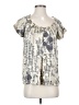 Theory 100% Silk Gray Short Sleeve Silk Top Size S - photo 1