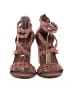 Lucky Brand Brown Pink Heels Size 6 1/2 - photo 2