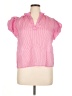 THML 100% Polyester Pink Short Sleeve Blouse Size XL - photo 1