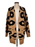 Unbranded 100% Acrylic Animal Print Brown Cardigan One size - photo 1