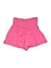 TCEC 100% Polyester Solid Pink Shorts Size S - photo 2