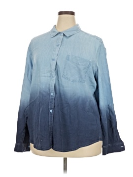 Time And Tru Long Sleeve Button Down Shirt