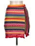 Shein 100% Polyester Chevron-herringbone Red Orange Casual Skirt Size 4 - photo 1