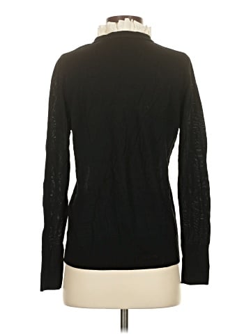 Sandro Long Sleeve Silk Top (view 2)
