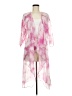 Lularoe 100% Polyester Tie-dye Pink Kimono Size M - photo 1