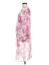 Lularoe 100% Polyester Tie-dye Pink Kimono Size M - photo 5