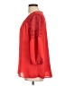 AGB 100% Polyester Red 3/4 Sleeve Blouse Size L - photo 5