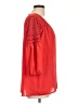 AGB 100% Polyester Red 3/4 Sleeve Blouse Size L - photo 4