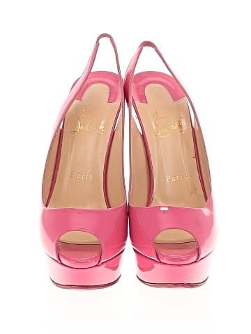 Christian Louboutin atent Leather Private Number Peep Toe Slingback Sandals 150mm (view 2)