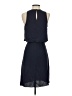 Theory 100% Silk Solid Blue Cocktail Dress Size 0 - photo 2