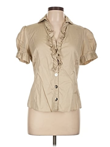 Pink Tartan Short Sleeve Blouse (view 1)