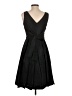Anne Klein 100% Polyester Argyle Black Cocktail Dress Size 2 - photo 2