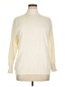 August Silk Ivory Turtleneck Sweater Size 2X - photo 1