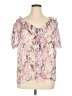 Shein Curve 100% Polyester Pink Short Sleeve Blouse Size 14 Plus (1) - photo 1