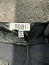 TOBI 100% Polyester Metallic Black Casual Pants Size S - photo 4