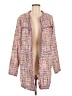 Laundry by Shelli Segal 100% Polyester Tweed Pink Coat Size M - photo 1