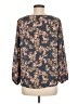 West Kei 100% Polyester Blue Long Sleeve Blouse Size M - photo 2